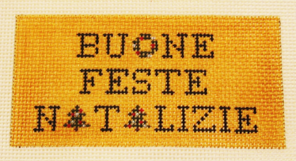 Needlepoint Buone Feste Natalizie Canvas