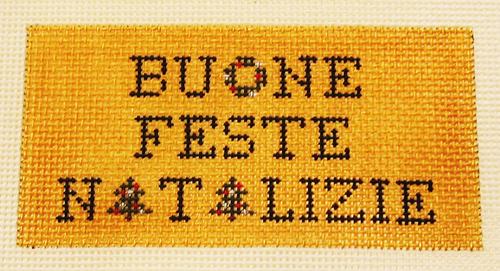 Needlepoint Buone Feste Natalizie Canvas