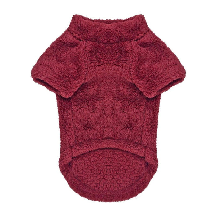 Doggie Design SWEATERS Burgundy Soft Plush Warm Dog Pullover
