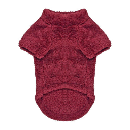 Doggie Design SWEATERS Burgundy Soft Plush Warm Dog Pullover