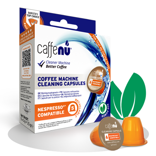 CAFFENU Nespresso Cleaning Capsules ,Coffee Machine Cleaner (Pack 5)