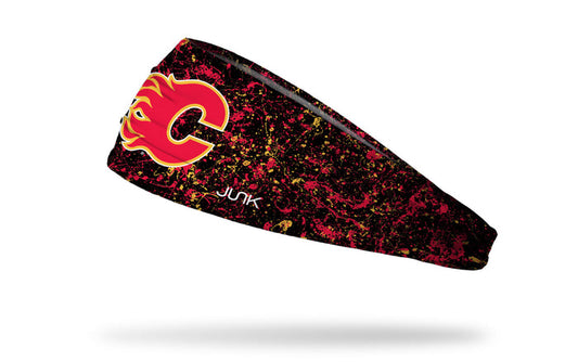 Calgary Flames: Splatter Big Bang Lite Headband - View 1