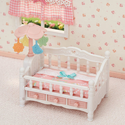 Calico Critters Crib with Mobile Accessories Set