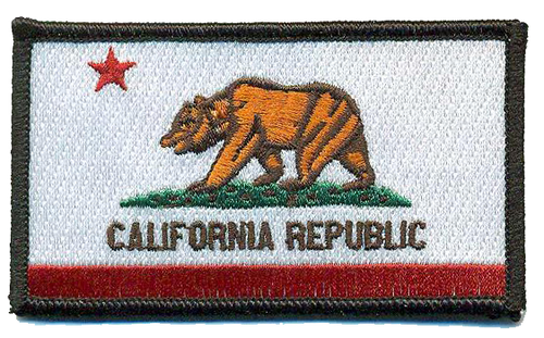 California Flag Ball Cap Patch