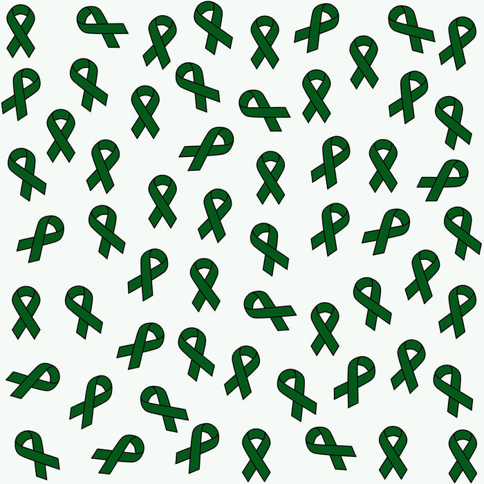 Cancer Fabric, Liver Cancer Ribbon Fabric and Bi-Polar Awareness Ribbon, Cotton or Fleece, 1460 - Beautiful Quilt