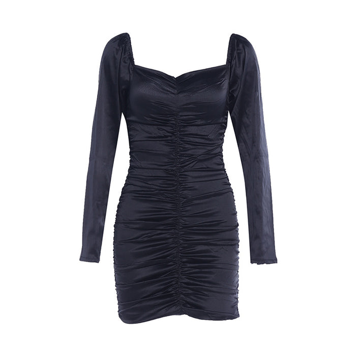 Casual Slim Fit One Shoulder Dress