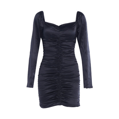 Casual Slim Fit One Shoulder Dress