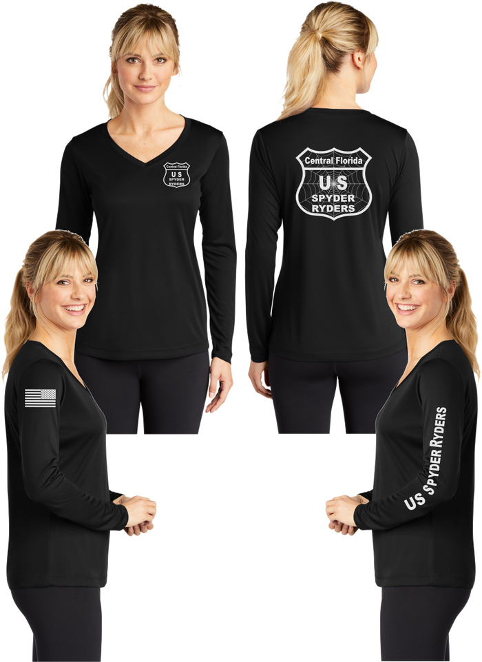 Central Florida - US SPYDER RIDERS V-Neck Long Sleeve - 100% Polyester