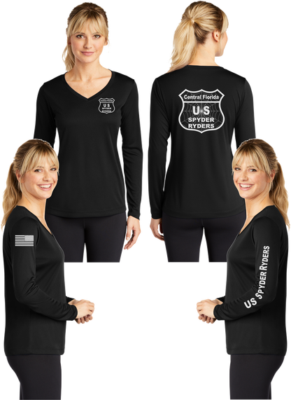 Central Florida - US SPYDER RIDERS V-Neck Long Sleeve - 100% Polyester