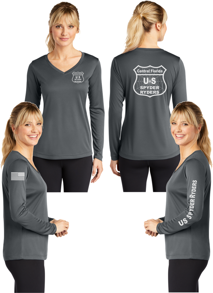 Central Florida - US SPYDER RIDERS V-Neck Long Sleeve - 100% Polyester