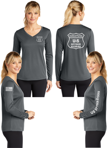 Central Florida - US SPYDER RIDERS V-Neck Long Sleeve - 100% Polyester