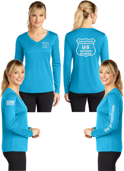 Central Florida - US SPYDER RIDERS V-Neck Long Sleeve - 100% Polyester