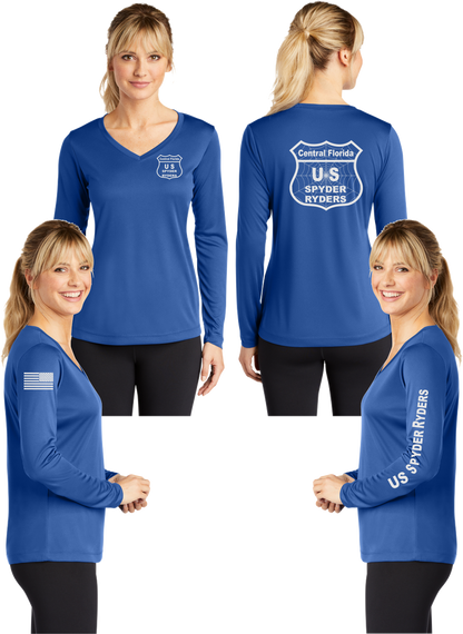 Central Florida - US SPYDER RIDERS V-Neck Long Sleeve - 100% Polyester