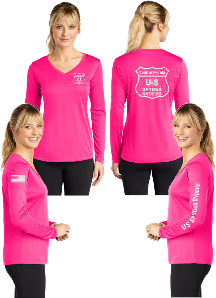 Central Florida - US SPYDER RIDERS V-Neck Long Sleeve - 100% Polyester