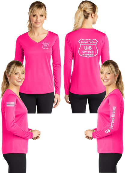 Central Florida - US SPYDER RIDERS V-Neck Long Sleeve - 100% Polyester