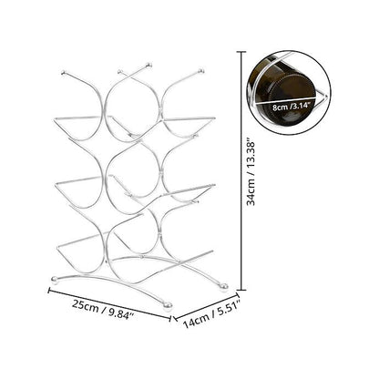 CH Upright Wine Rack - Silver