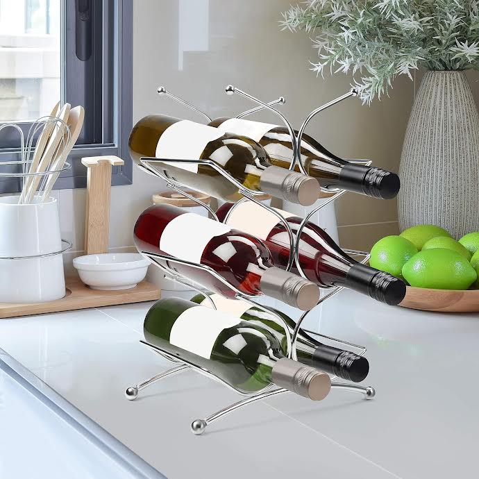 CH Upright Wine Rack - Silver