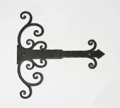 Chateauesque Iron Garage Door Dummy Hinge Strap - Old West Iron
