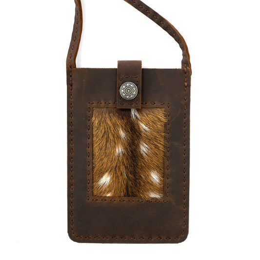 Cheyenne Axis Deer Hide Phone Case-Women's Accessories-Kevin's Fine Outdoor Gear & Apparel