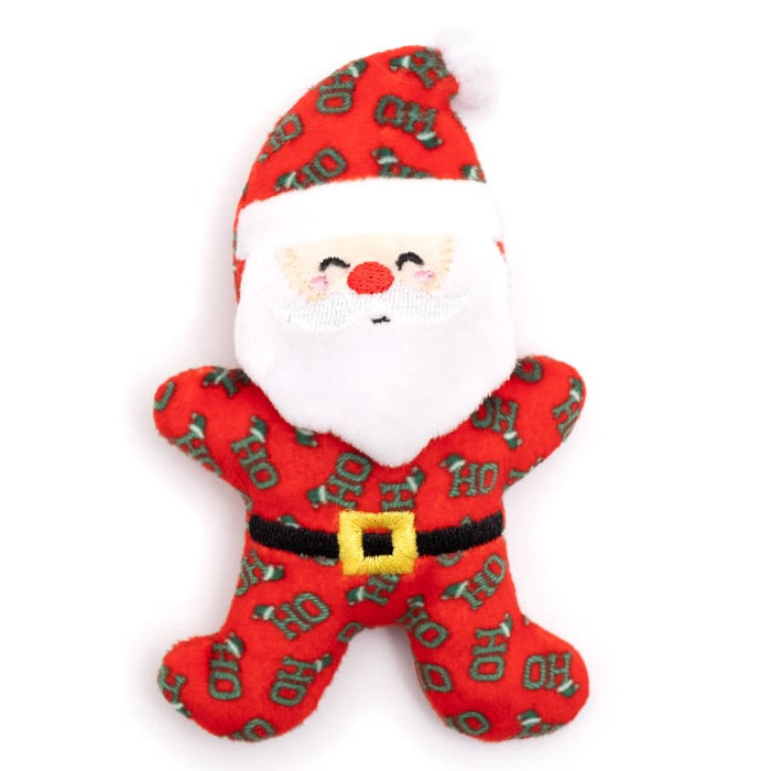 The Worthy Dog Cat Toys Christmas Holiday Santa Plush Cat Toy