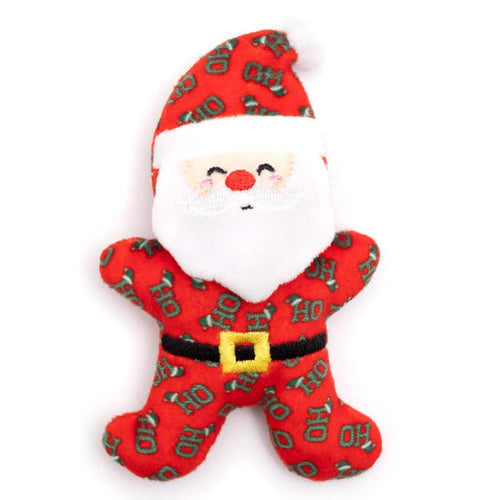 The Worthy Dog Cat Toys Christmas Holiday Santa Plush Cat Toy