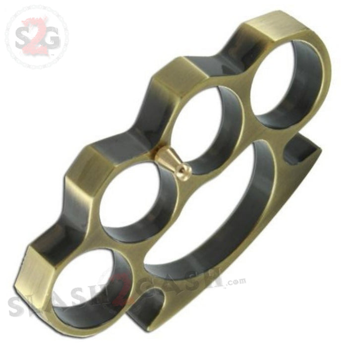 Classic Heavy Duty Belt Buckle & Paperweight - Bronze Brass Knuckles Solid Aluminum
