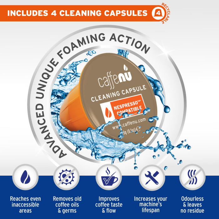 Cleaning Kit - Caffenu Cleaning pods and descaler for Nespresso®