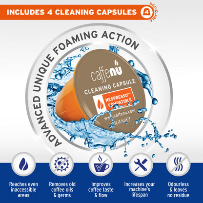 Cleaning Kit - Caffenu Cleaning pods and descaler for Nespresso®