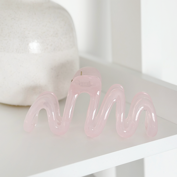 Coconut Lane Squiggle Claw Clip - Pink