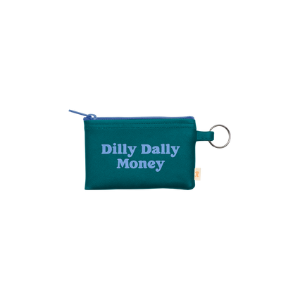 Colorblock Penny Key Ring With Personality