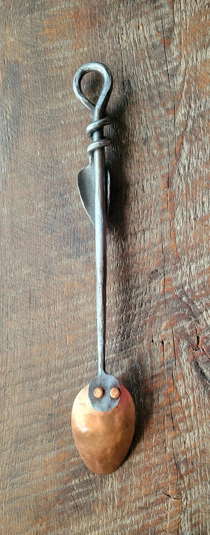 Copper Utensils with Leaf Handles - Choose Your Own Set of Three - Old West Iron