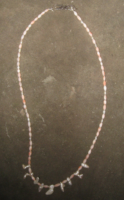 Coral & Freshwater Pearl | Of Coins & Crystals