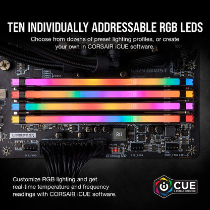 CORSAIR CMW16GX4M2C3200C16 VENGEANCE RGB PRO Desktop Memory 16GB 2x8GB Black