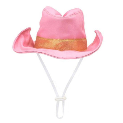 The Worthy Dog dog apparel Pink / SM Cowboy Party Dog Hat in Pink or Brown