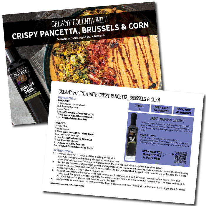 Barrel Aged Dark Balsamic Recipe Card