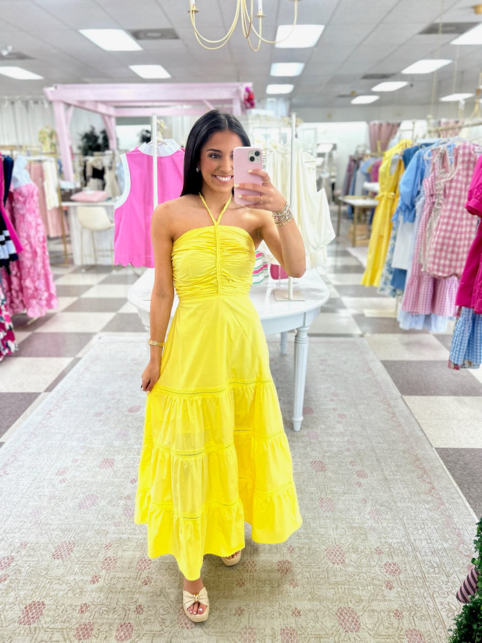 Daffodil Fields Midi Dress