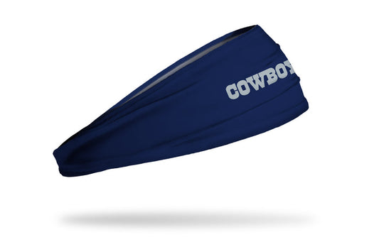 Dallas Cowboys: Wordmark Navy Big Bang Lite Headband - View 1