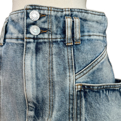 Denim Midi Skirt - S