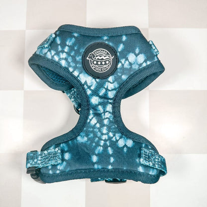 Chicago Dog Co. Pet Collars & Harnesses Denim Tie Dye Harness