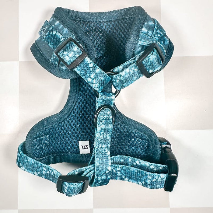 Chicago Dog Co. Pet Collars & Harnesses Denim Tie Dye Harness