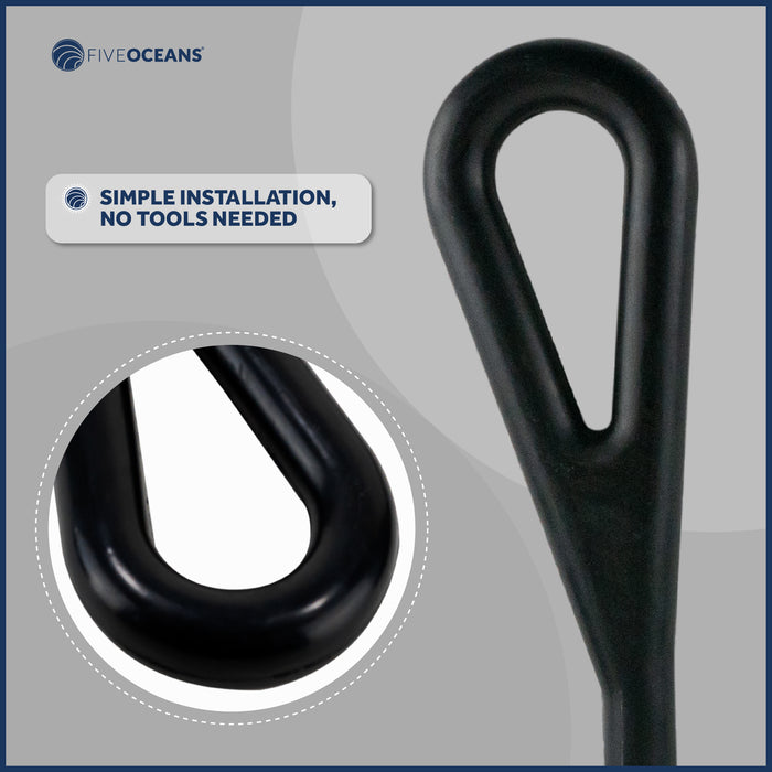 Dock Line Mooring Snubber, 1/2" Dia. 23-1/4" Length, Rubber, 2-Pack - FO1400-M2 - Five Oceans