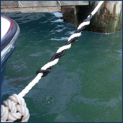 Dock Line Mooring Snubber, 1/2" Dia. 23-1/4" Length, Rubber, 2-Pack - FO1400-M2 - Five Oceans