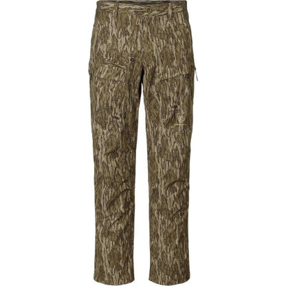 Drake Non-Typical hunting pants in camouflage print featuring stretch fabric, cargo pockets, and a comfortable waistband.