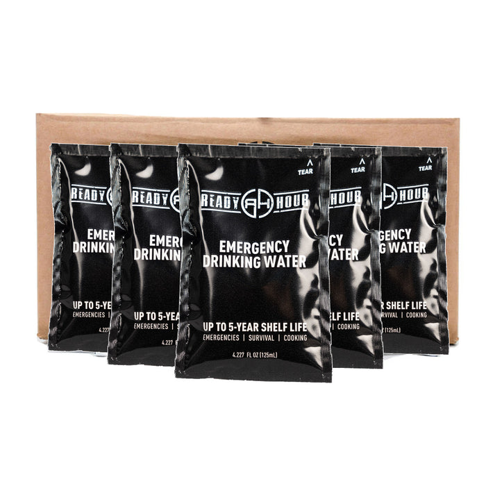 Emergency Water Pouch Case Pack (64 pouches) by Ready Hour
