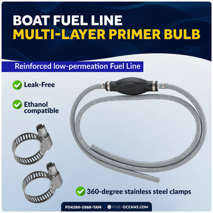 EPA 3/8" Fuel Line Assembly for Yamaha Outboards - FO4280-2888-YAM - Five Oceans