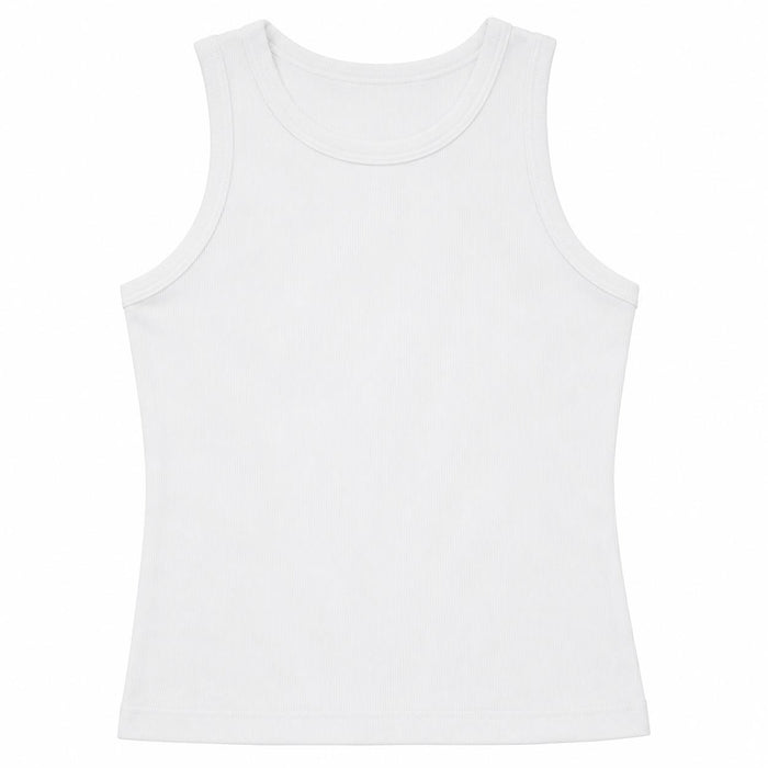 Erin Gray Luxe Elevated "Perfect Length" Ribbed High Neck Tank-Women's Clothing-Ivory-XS-Kevin's Fine Outdoor Gear & Apparel