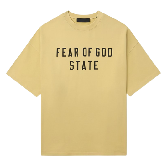 Essentials Heavy Crewneck Tee Amber (FW24)