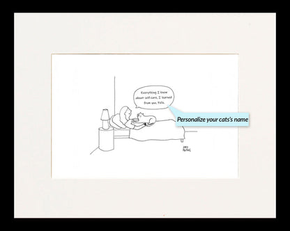 Everything I Know About Self-Care Personalized Cartoon