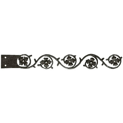 Finnish Folk Ironwork Garage Door Dummy Hinge Strap - Old West Iron