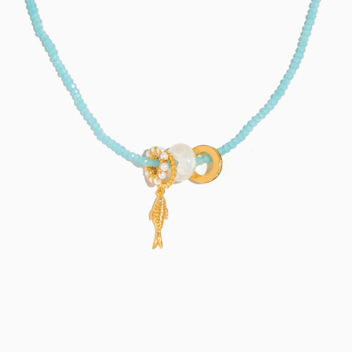Fish Out of Water Beaded Necklace